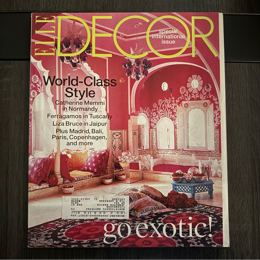 Elle Decor Magazine Special International Issue April 2005